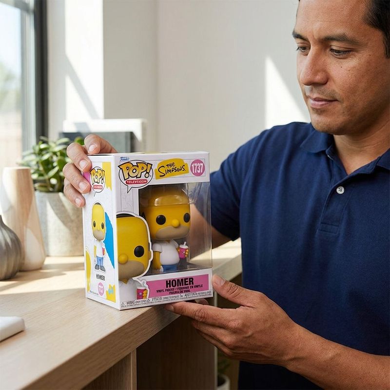 Funko Pop Homero Simpson con Vaso de Krusty Burger Coleccionable de Vinilo #1737