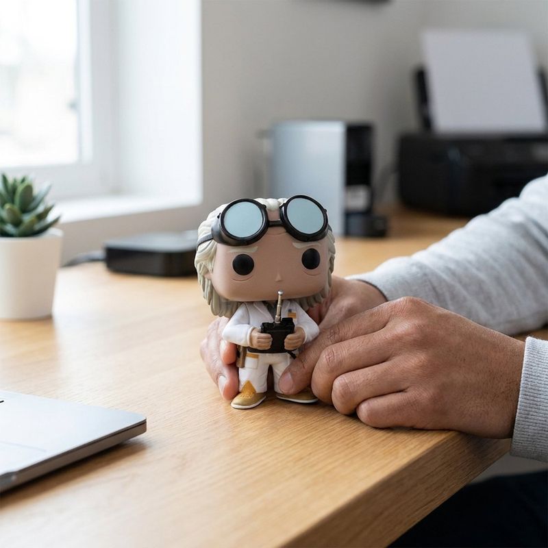 Funko Pop Doc Brown de Volver al Futuro Coleccionable de Vinilo #50