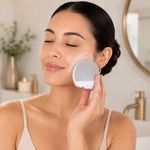 Cepillo Corporal 7 en 1 Sónico y Exfoliante con Tecnología de Pulsaciones Color Blanco y Oro Rosa