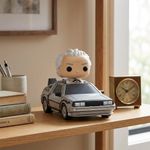Funko Pop Rides Deluxe Back to the Future Doc with Time Machine de Vinilo #133