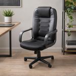 Silla Ejecutiva Ergonómica Ajustable en Color Negro