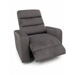 Sillón Reclinable Zeus Gris con Tapizado de Microfibra 91 × 86 × 72 Cm