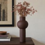 Florero Decorativo con Esfera 40 cm Color Café