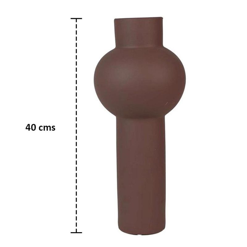 Florero Decorativo con Esfera 40 cm Color Café