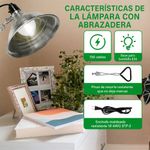 Lámpara de Campana con Pinza de 5.5 Plg y Cable de 1.8 Metros con Calibre 18