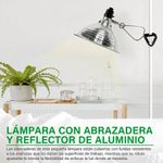 Lámpara de Campana con Pinza de 5.5 Plg y Cable de 1.8 Metros con Calibre 18