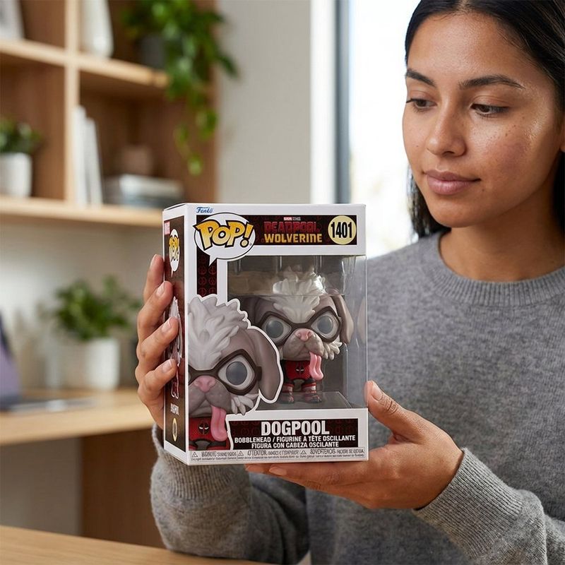 Funko Pop Marvel Deadpool & Wolverine Dogpool Coleccionable de Vinilo #1401