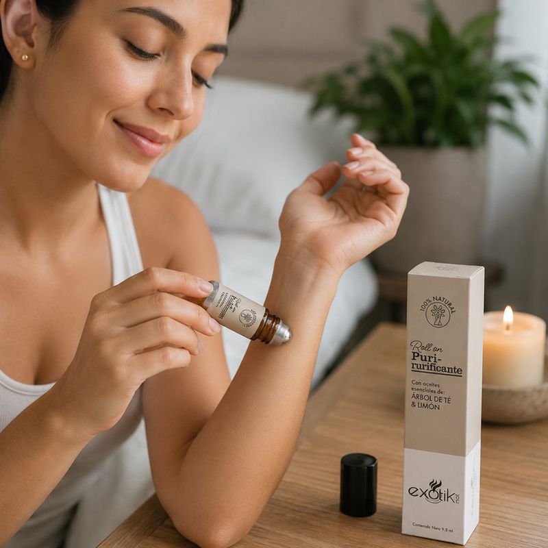 Roll On de Aromaterapia Purificante 10 mL Árbol de Té y Limón