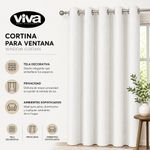 Cortina para Ventana de 135 x 240 cm Capri Color Blanco
