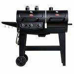 Churrasquera Dual Gas y Carbón con Ahumador, 3 Quemadores, 1000 Plg² de Cocción