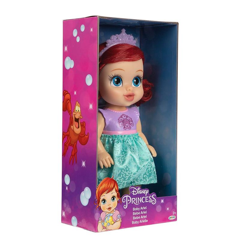 Muñeca Bebé Princess Disney 15 Plg con Tiara y Vestido - Presentación Surtida