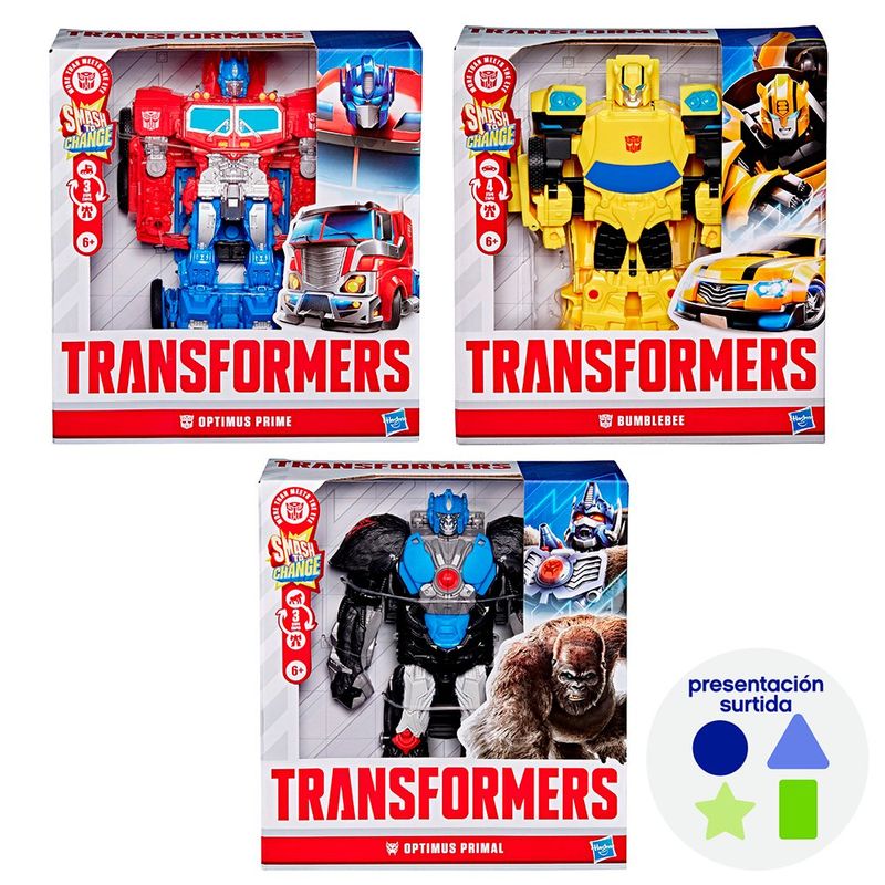 Figura Transformers Smash Changers de Camión a Robot en 3 Pasos - Presentación Surtida