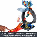 Hot Wheels Circuito Ataque del Murciélago para Autos Escala 1:64 con Giro