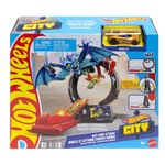 Hot Wheels Circuito Ataque del Murciélago para Autos Escala 1:64 con Giro