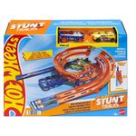 Hot Wheels Circuito de Doble Pista para Autos Escala 1:64 con Zona de Choque