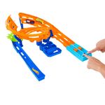 Hot Wheels Circuito de Doble Pista para Autos Escala 1:64 con Zona de Choque