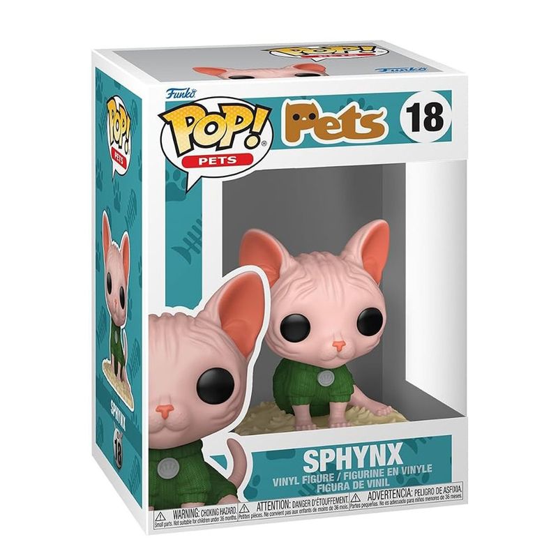 Funko Pop! Pets Sphynx Coleccionable de Vinilo #18