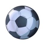 Plato para Cena de Melamina 10.2 Plg Diseño Mundial con Balón de Fútbol