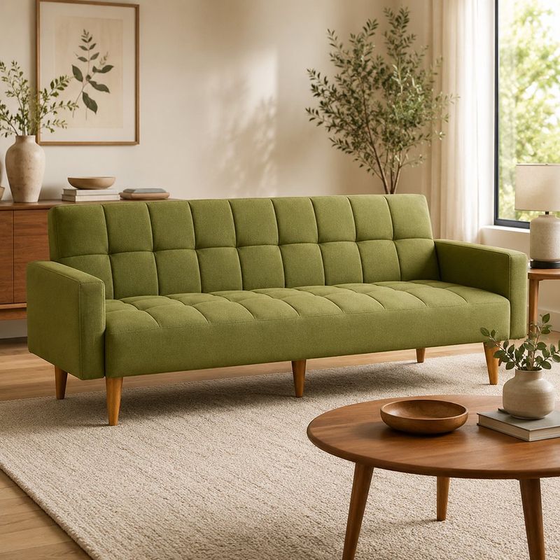Sofá Cama Hestia Verde Convertible 180 × 94 × 73.1 cm