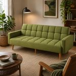 Sofá Cama Hestia Verde Convertible 180 × 94 × 73.1 cm