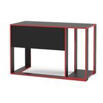 Escritorio Gamer de MDP con Repisa Lateral Rojo y Negro de 120 cm