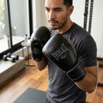 Guantes para Boxeo Powerlock V2 de 14 Oz para Entrenamiento Color Negro