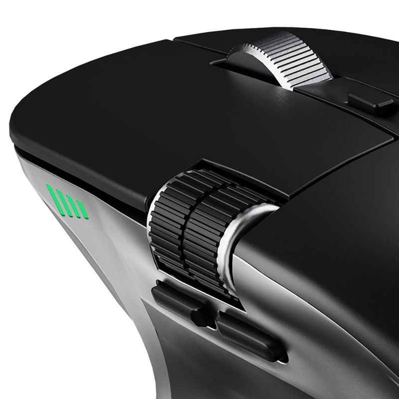 Mouse Bluetooth Recargable Ergonómico con Scroll Horizontal en Color Negro