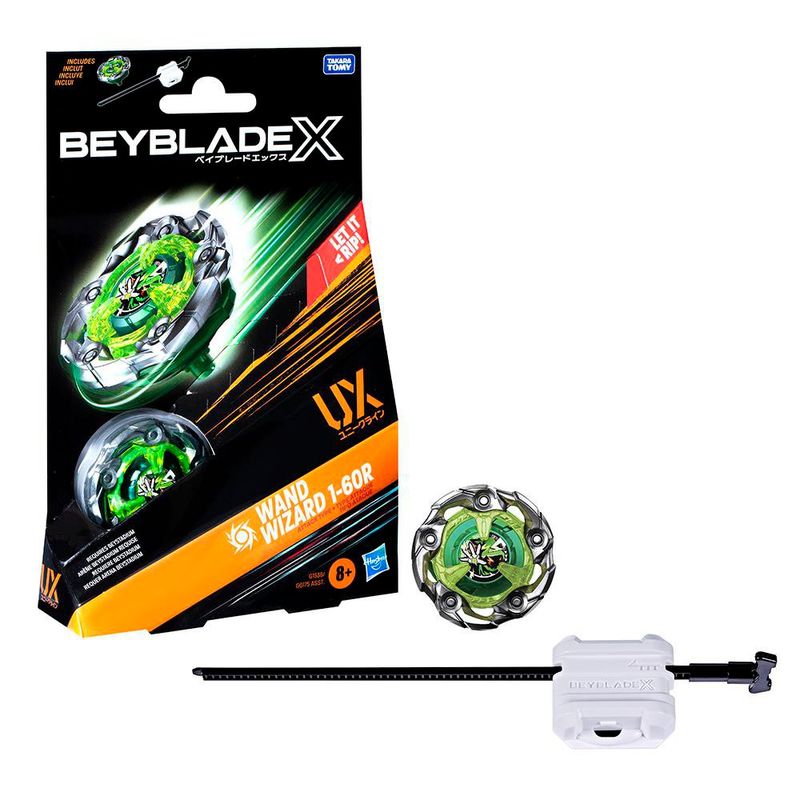 Beyblade X Starter Pack Wand Wizard 1-60R Takara Tomy Diseños Surtidos
