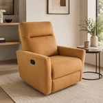 Sillón Reclinable Manual Artemisa Café Sealy 90.9 × 85.9 × 71.9 cm