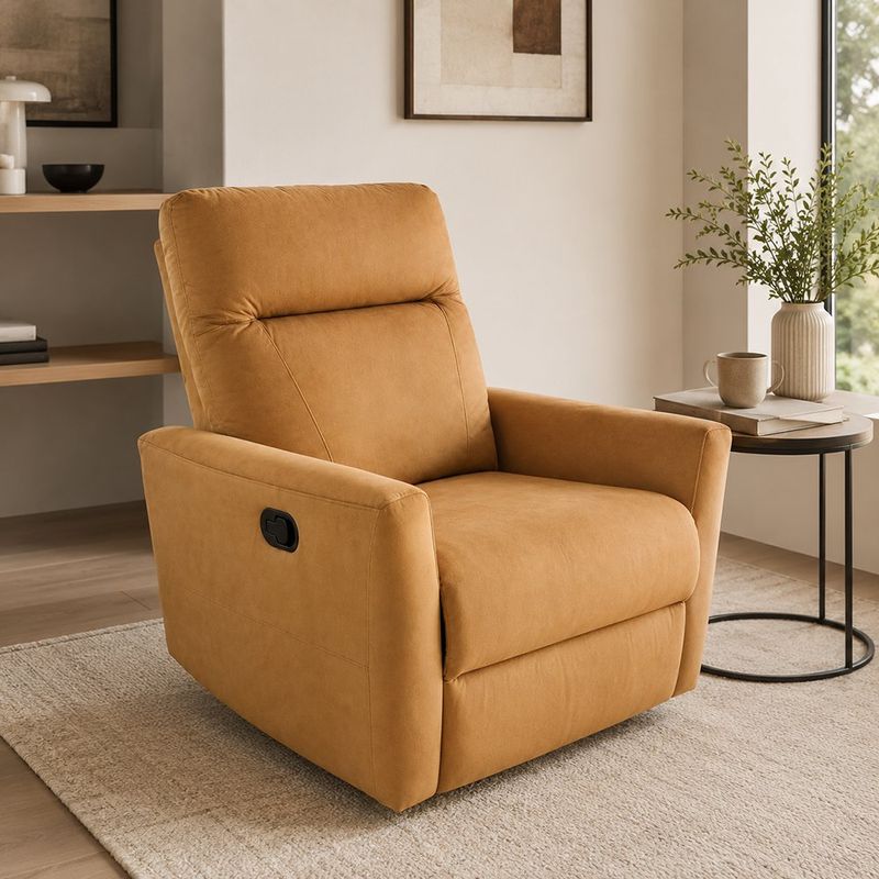 Sillón Reclinable Manual Artemisa Café Sealy 90.9 × 85.9 × 71.9 cm