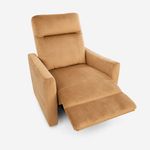 Sillón Reclinable Manual Artemisa Café Sealy 90.9 × 85.9 × 71.9 cm