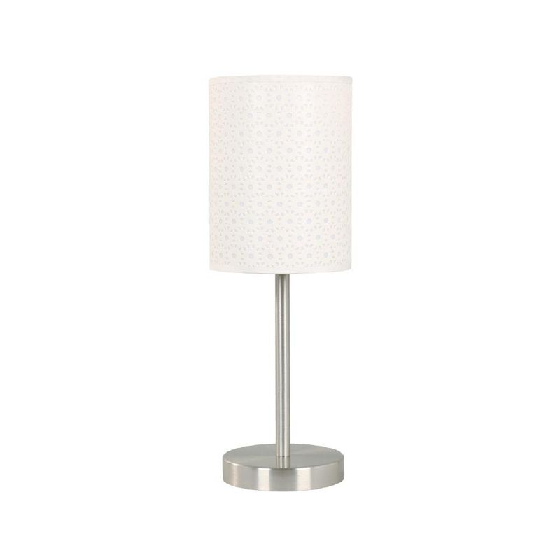 Lámpara de Mesa con Acabado de Níquel Satinado de 40W