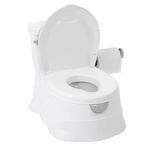 Mini Inodoro Entrenador de Baño Infantil con Portarrollo Integrado Color Blanco
