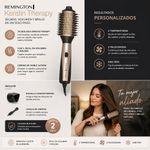 Cepillo Eléctrico Estilizador para Cabello Color Dorado y Negro