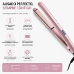 Plancha Alisadora para el Cabello Coconut Smooth Cerámica Color Rosado