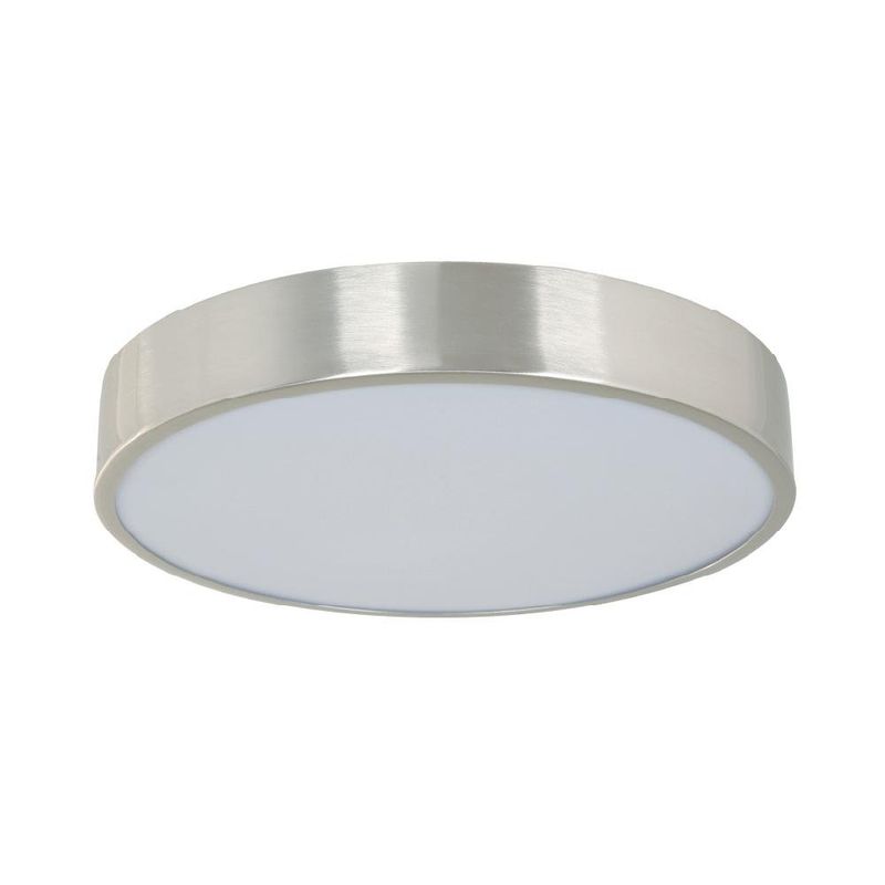 Plafón LED de 24 W 3CCT con Acabado Níquel Satinado