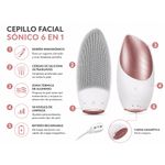 Cepillo para Limpieza Facial Sónico 6 en 1 Color Blanco