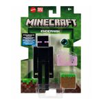 Figura de Acción Minecraft Enderman con Bloque de Césped y Perla de Ender