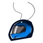 Aromatizante para Auto Colgante Madera y Cuero Diseño de Casco Lights Out Scent