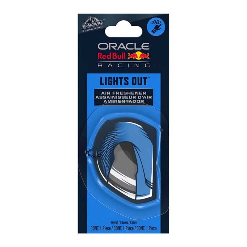 Aromatizante para Auto Colgante Madera y Cuero Diseño de Casco Lights Out Scent