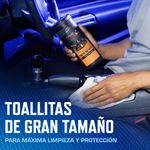 Toallitas Limpiadoras para Interiores de Auto con Protección Cerámica Híbrida, 25 Unidades