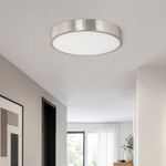 Plafón LED de 24 W 3CCT con Acabado Níquel Satinado