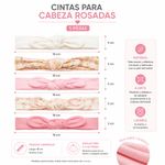 Set de Cintas para Bebé en Tonos Crema 5 Pzas