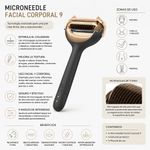 Rodillo Microneedle Facial y Corporal 9 en 1 Color Negro
