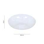 Plafón Led Color Blanco Redondo con Diseño de Círculos de 24 W 2CCT