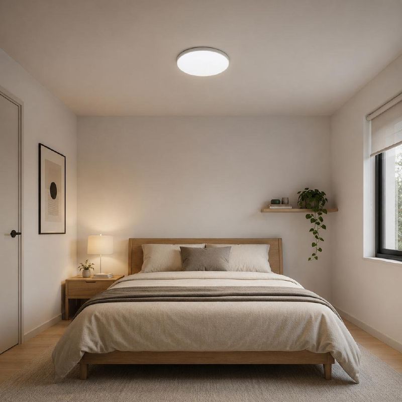 Plafón Led Klasik Color Plateado Redondo de Diseño Minimalista de 24 W CCT