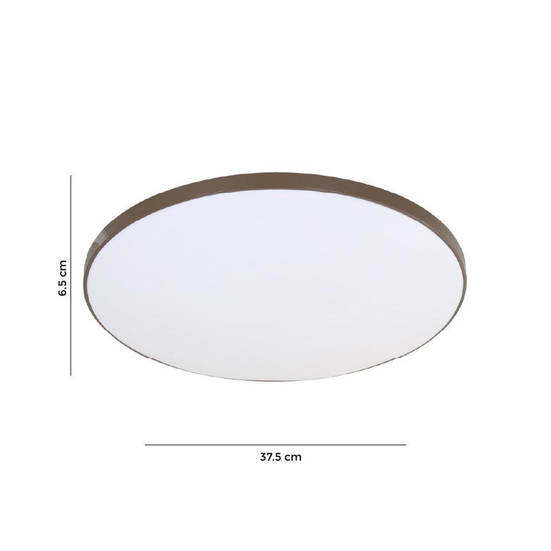 Plafón LED Redondo Color Café de 24W CCT