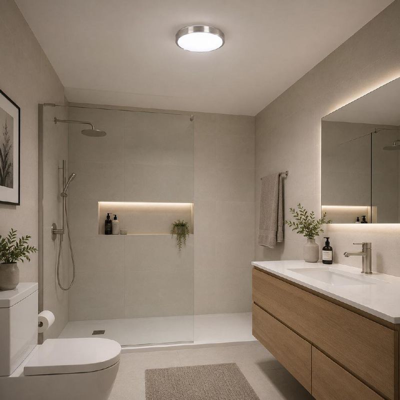 Plafón Led Color Plateado Redondo de Diseño Minimalista de 18 W CCT