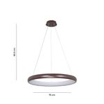 Lámpara de Colgar LED Tipo Aro Color Café Luz Neutra