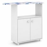 Mueble con Planchador Multifuncional 2 Puertas 100.5 x 30 x 95 Cm Color Blanco